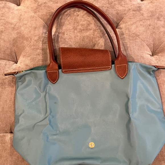 Longchamp Le Pliage Small (LONG STRAPS) Tote Shoulder Bag-BLUE NYLON - Picture 10 of 16